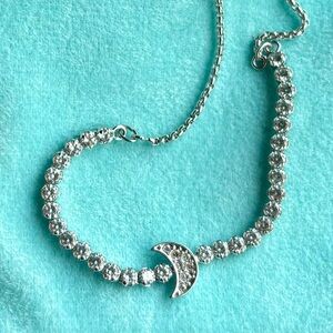 Swarovski Silver Crescent Bracelet
